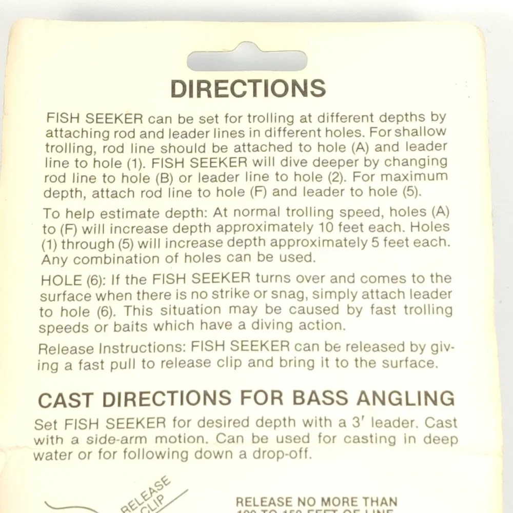 Vintage Doel Fin Fish Seeker Trolling Planes / Depth Controllers (3)- Pack